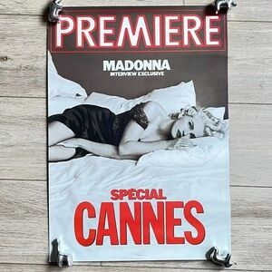 1991 Promo Poster, Premiere, France Medium Madonna Truth Or Dare
